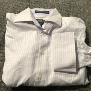 Nice lilac French cuffed dress shirt!
